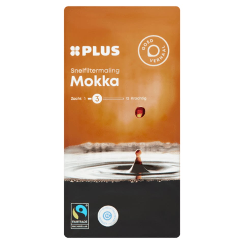 PLUS Koffie Snelfilter Mokka Fairtrade