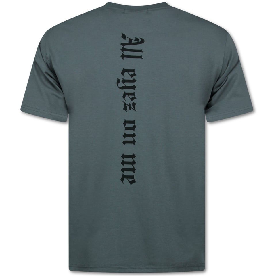 All Eyez on Me - Oversized T Shirt Heren -T Shirt Heren Met Print - Tupac - 685 - Grijs