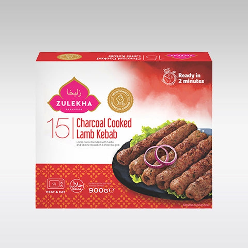 Zulekha Cooked Lamb Kebab 15Pcs