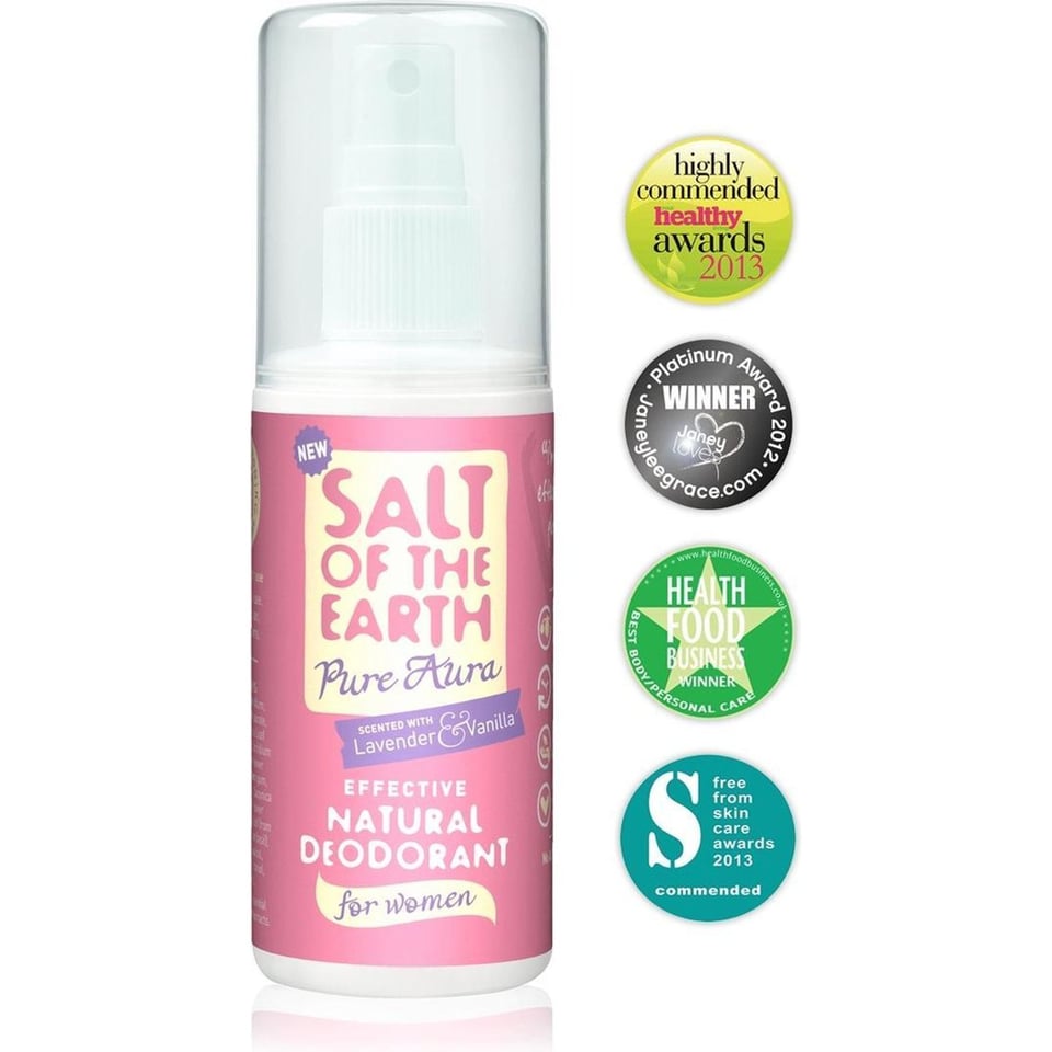 Salt of the Earth Natuurlijke Deodorant Pure Aura Spray 100 Ml