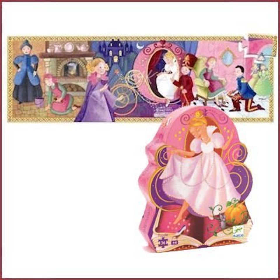 Djeco Silhouet Puzzel Assepoester 36 Stukjes