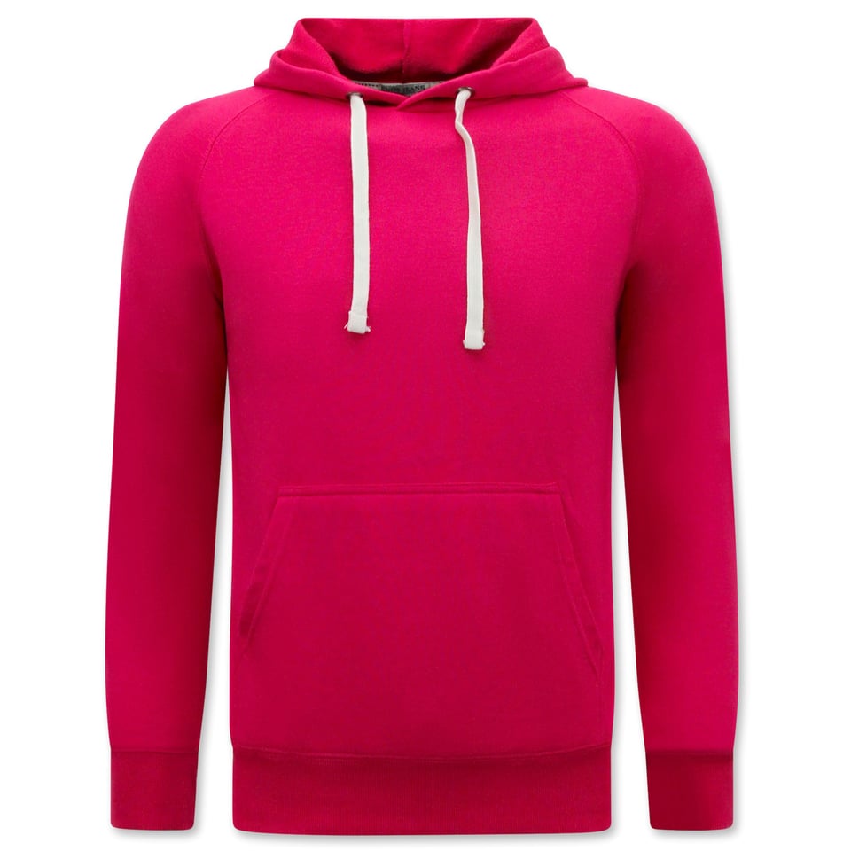 Hoodie Heren - Classic Hoodie Met Capuchon - Magenta