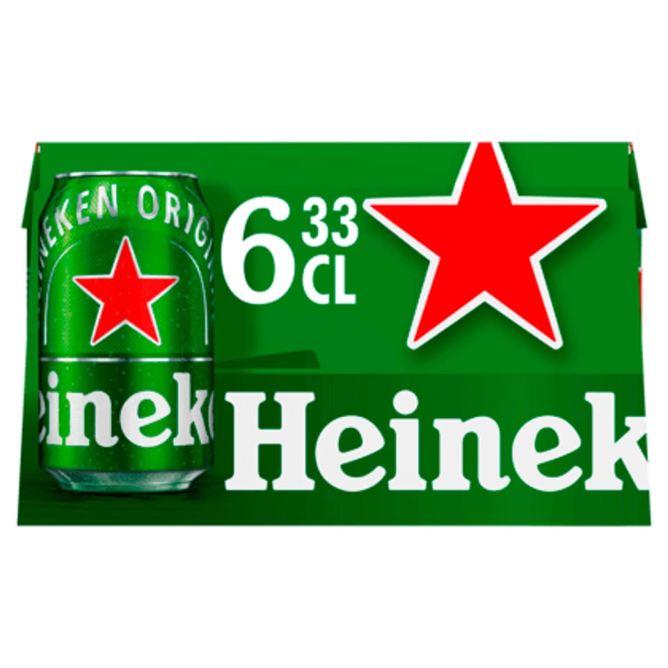 Heineken Premium Pilsener Bier Blik 6x33cl