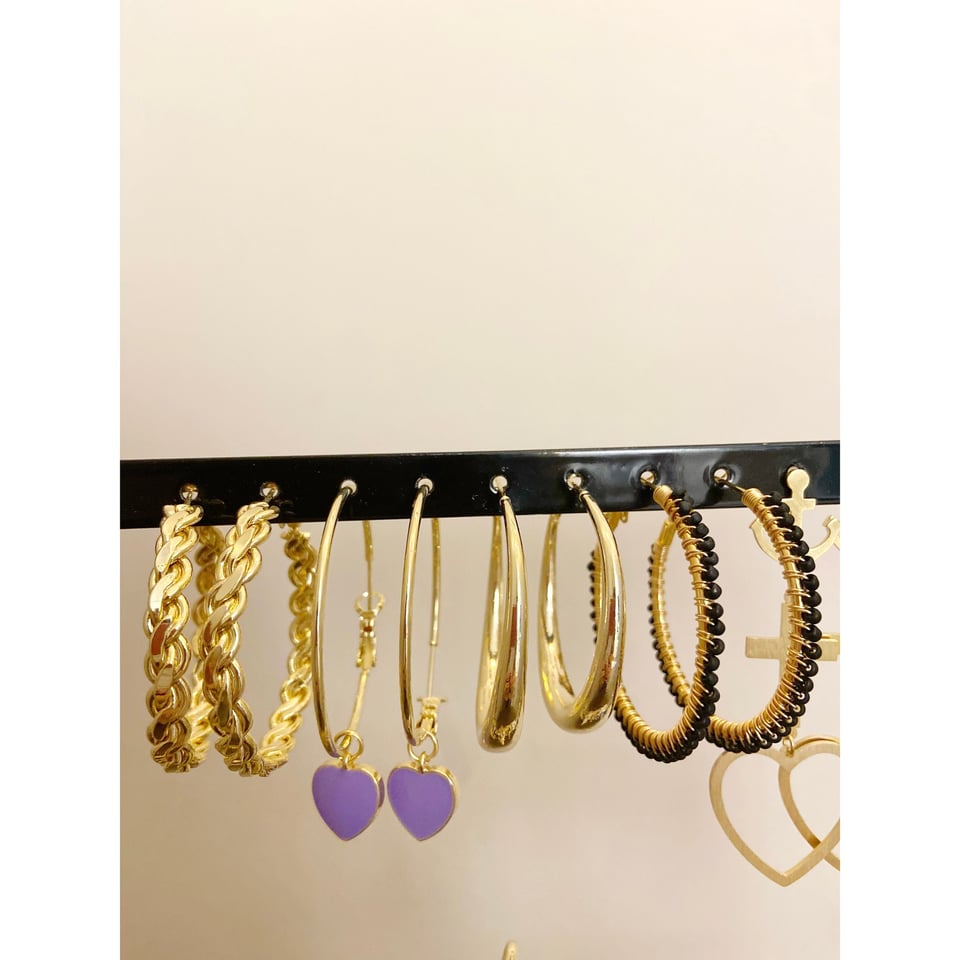 Lilac Little heart Rings x - Onesize