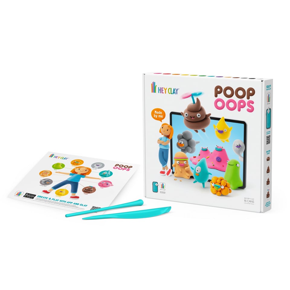 Hey Clay Boetseerklei PoopOops - 16 Kleuren