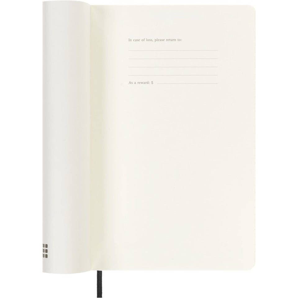 Moleskine 2025 diary softcover large week on 2 pages - black