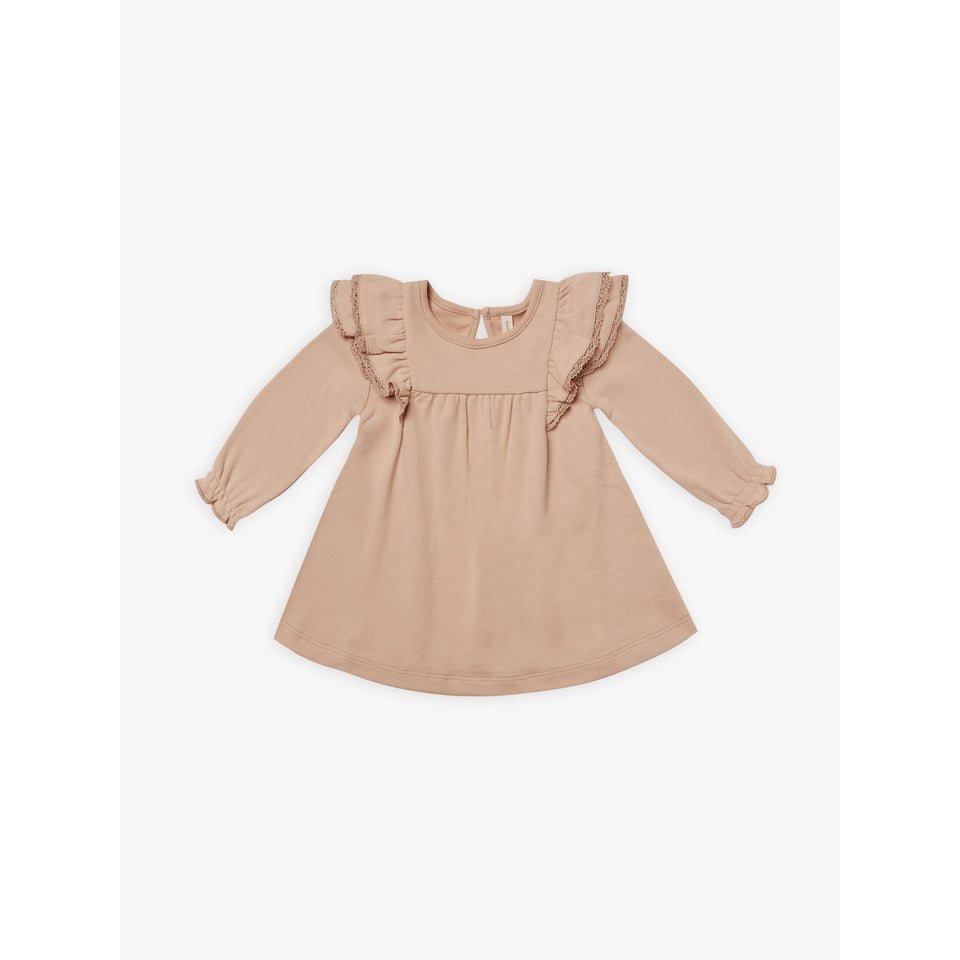 Longsleeve Flutter Dress - Petal