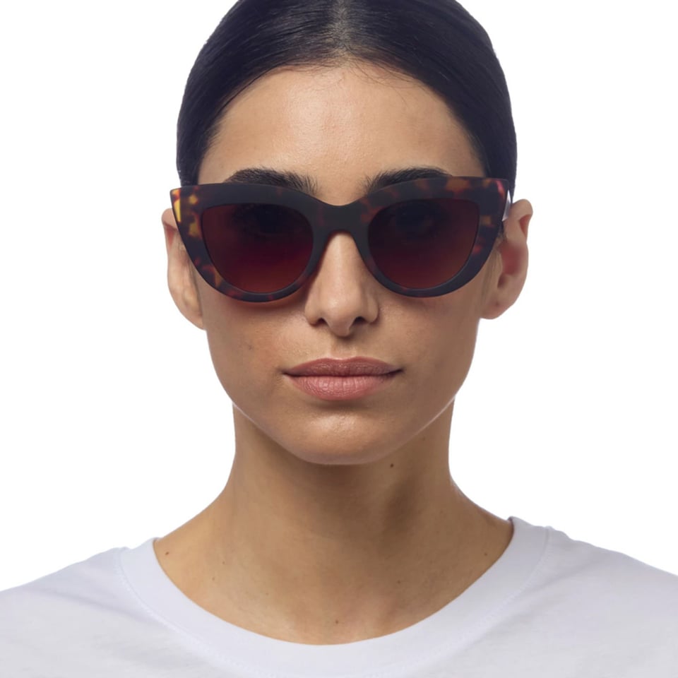 Zonnebril CLAUDIA Big Cat-Eye Classic Havana OK013-CH