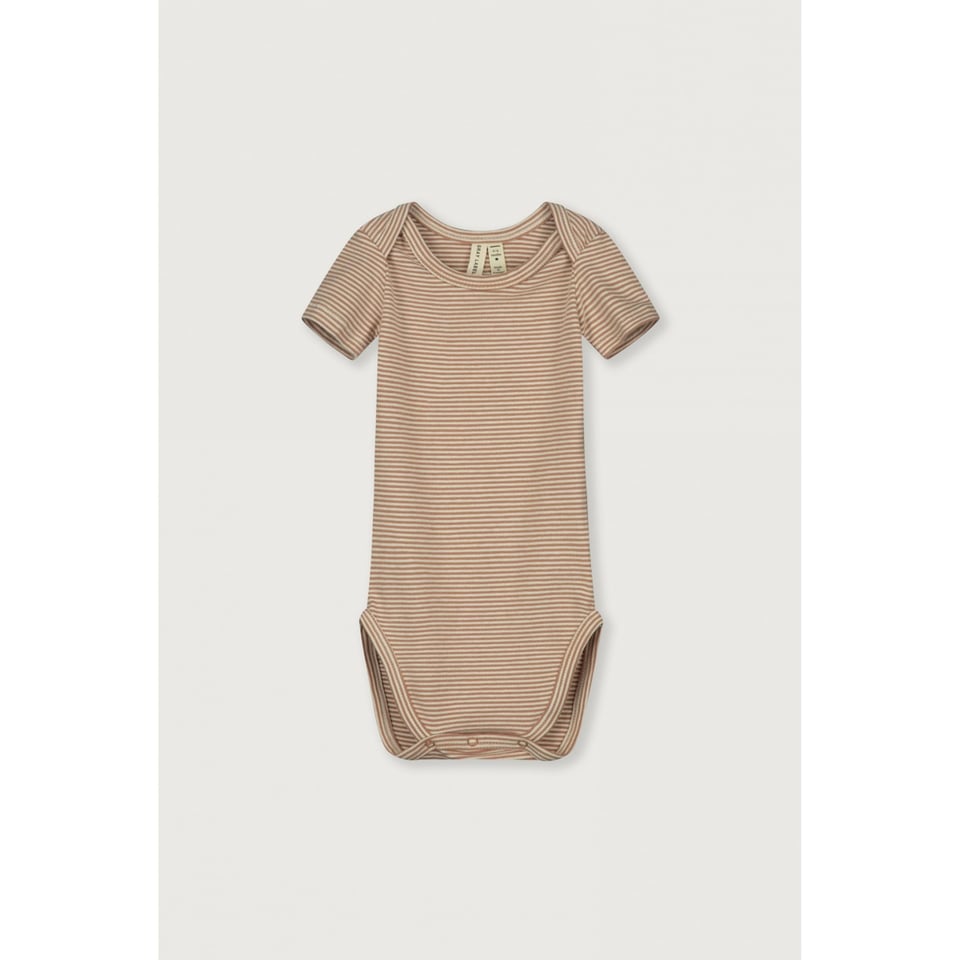 Gray Label Baby Shortsleeve Onesie Biscuit - Cream