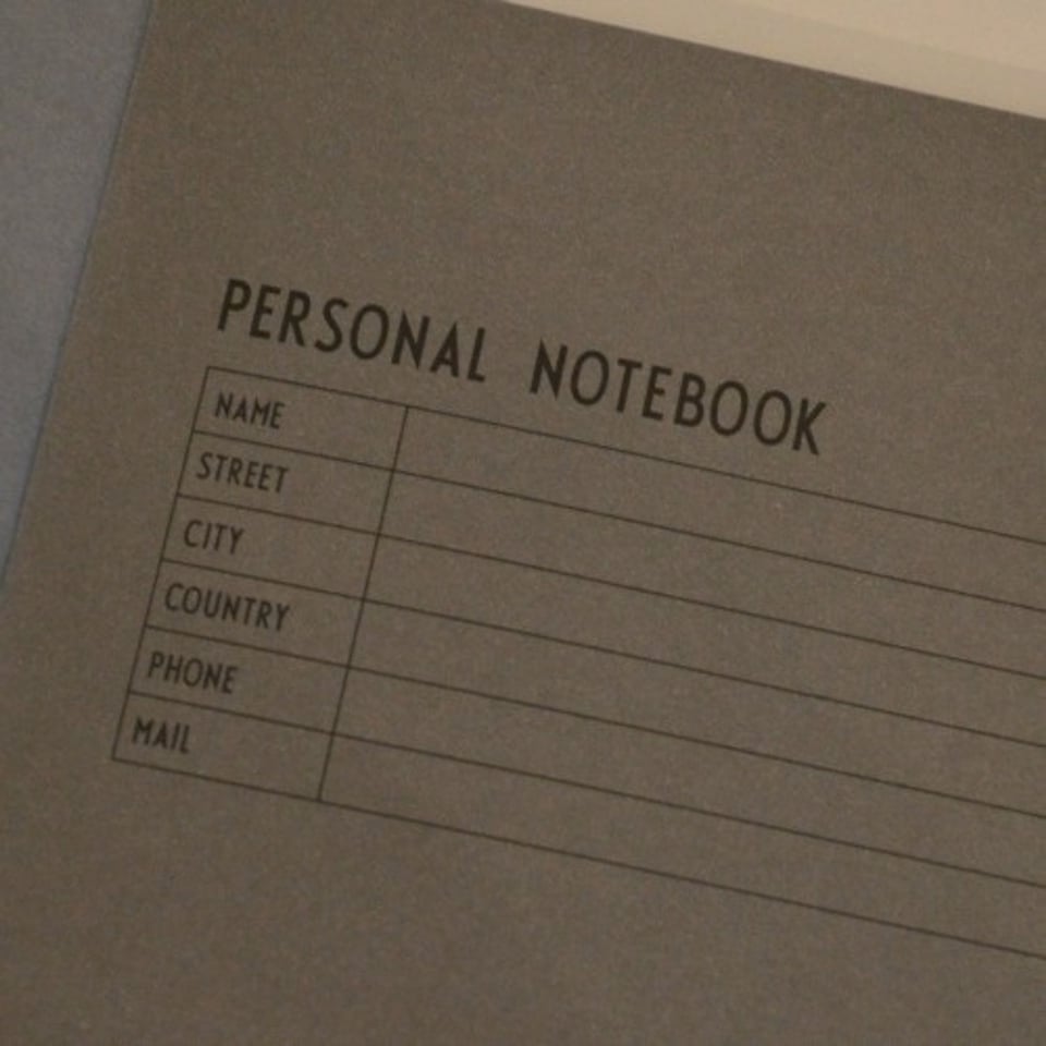 Personal Notebook Design Letters (Nog Maar Aantal Letters Beschikbaar)