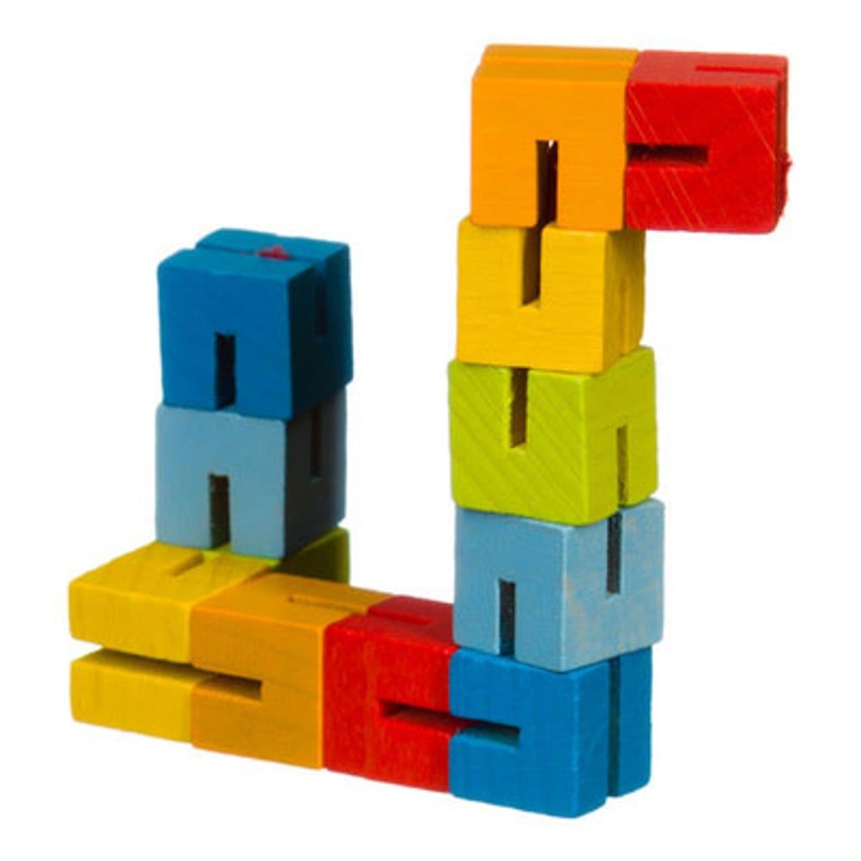 Goki Cube Puzzle Slang Puzzel Met Elastiek 4+