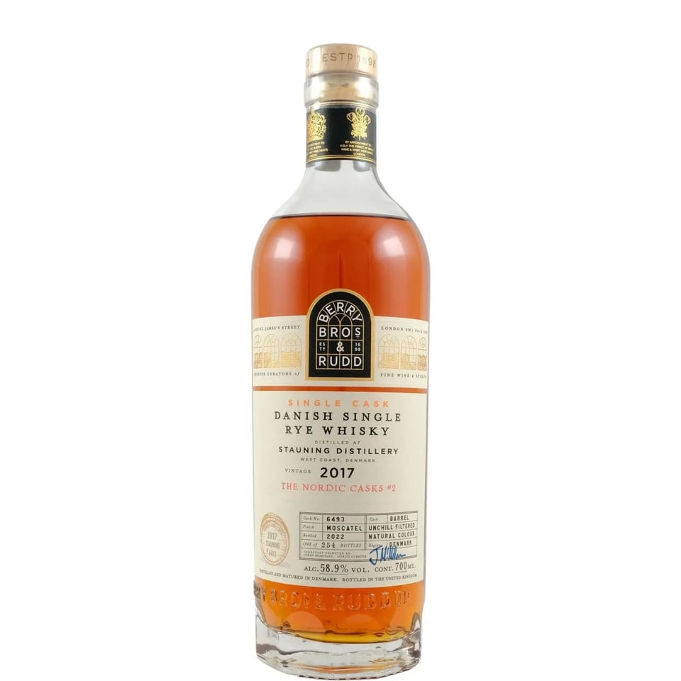 Berry Bros & Rudd Berry Bros & Rudd 'The Nordic Casks #2' Stauning 2017 Moscatel Finish Cask 6493