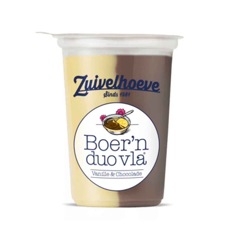 Zuivelhoeve Boer'n Vla Choco Vanille