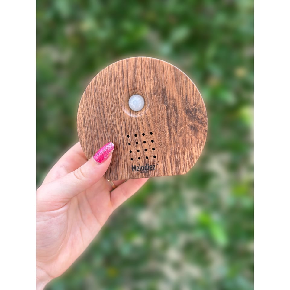 Melodiez Vogelhuisje Met Geluid Donker Hout