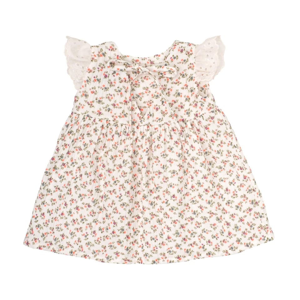 Baby Flowers Dress Off-White