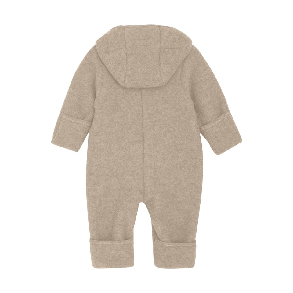 Huttelihut Pram Suit Wool Fleece Camel Melange