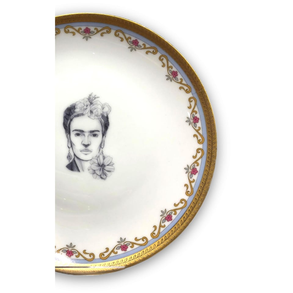 Vintage Bloemen Bord Small - Frida Kahlo