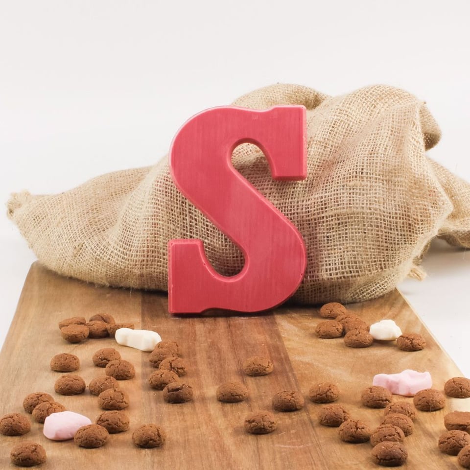 Chocoladeletter Flügel S - Wit - 200 Gram - Ambachtelijk Handgemaakt
