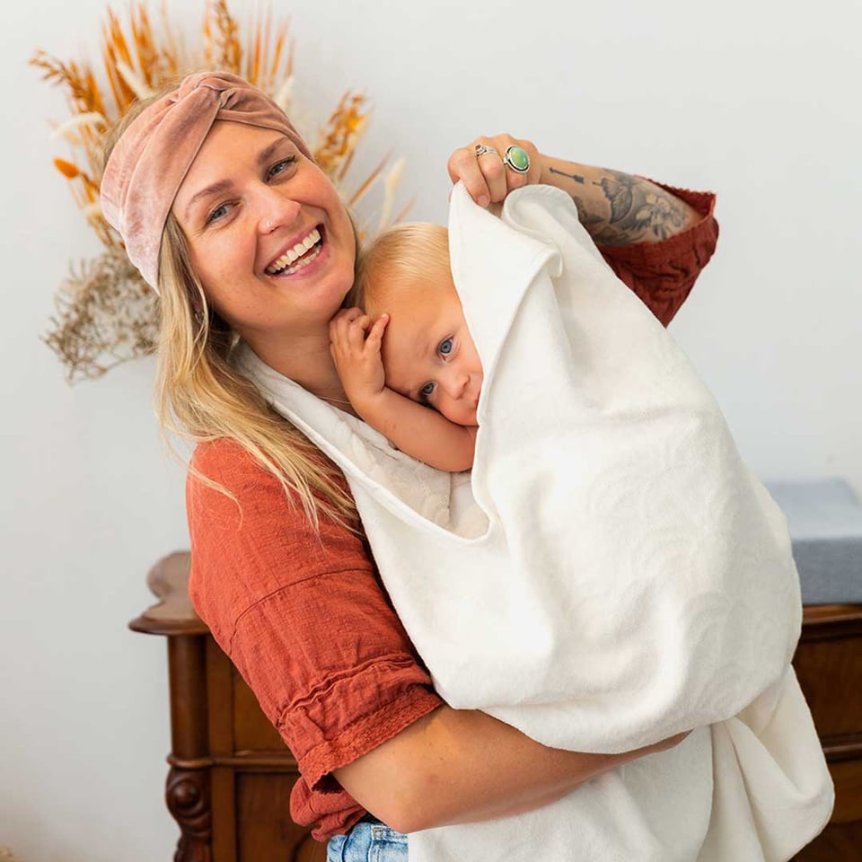 Babyhanddoek biokatoen - met logo mogelijk