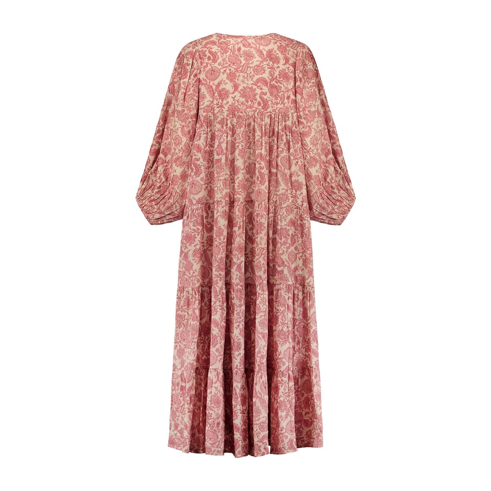 Ten Twelve Marta Printed Dress - Dusty Pink