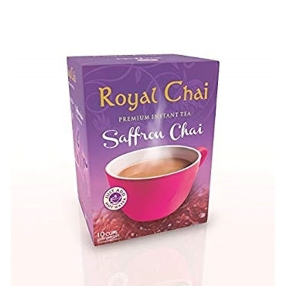 Royal Chai Instant Tea Saffron Chai (Unsweet) 180G