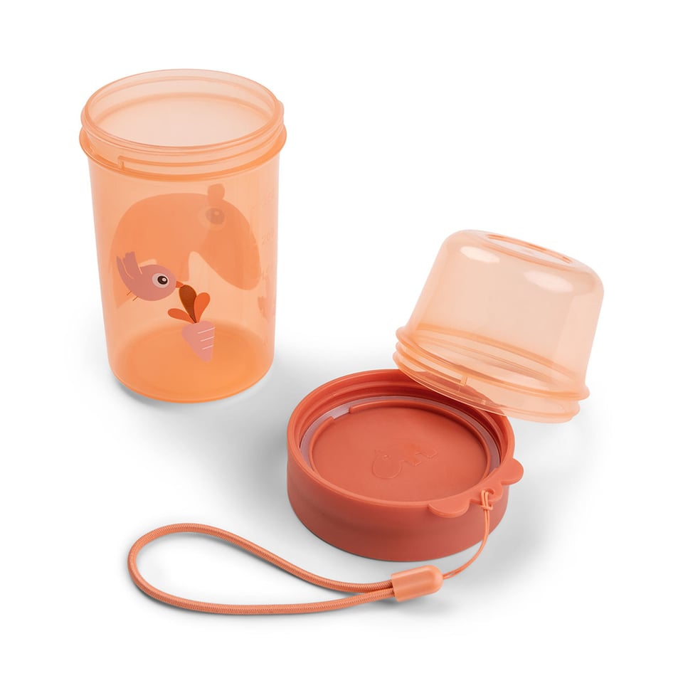 To Go 2-Way Snack Container L Ozzo Papaya