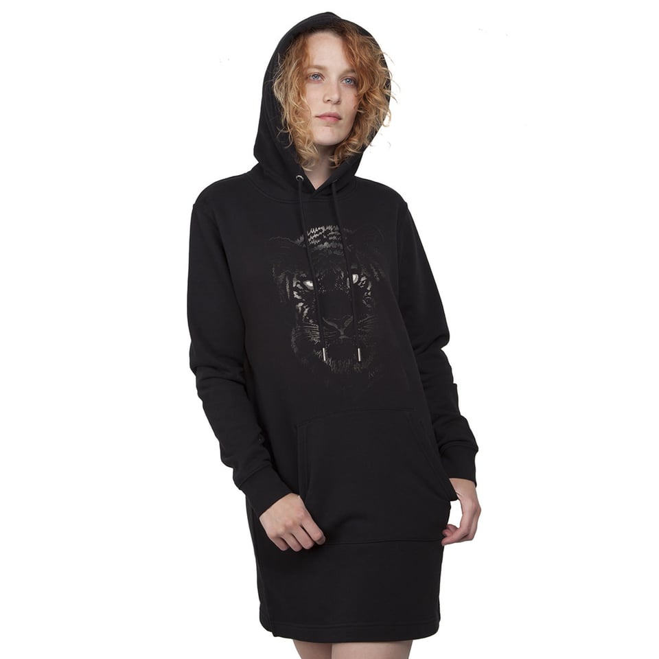 Black Tiger Dress - Hoodie