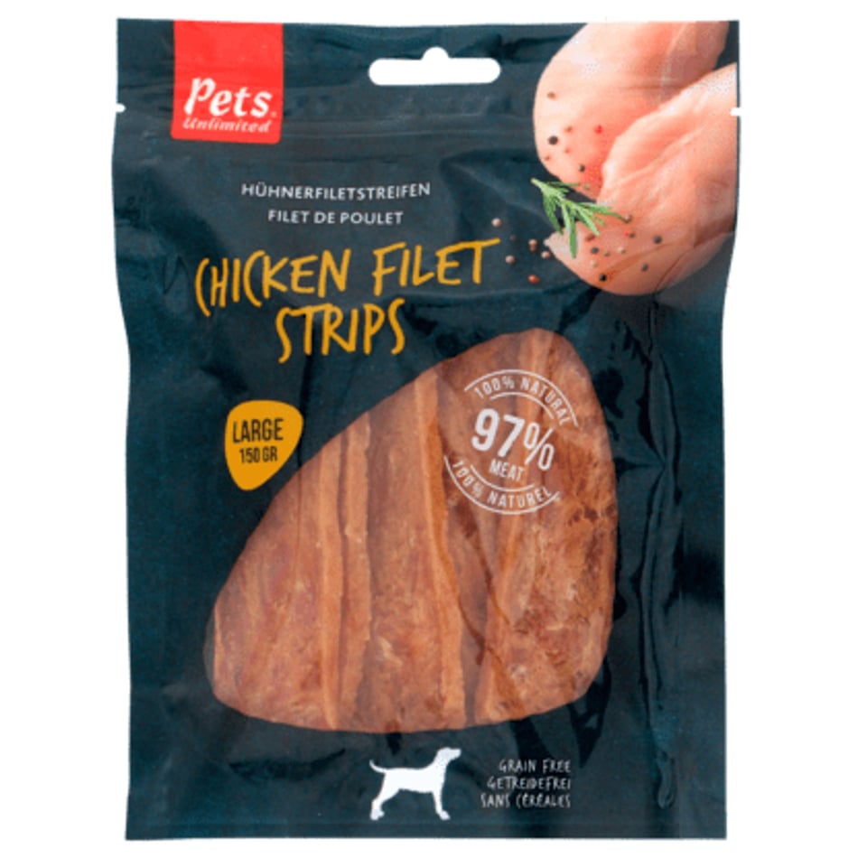 Pets Unlimited Kipfilet Naturel Large