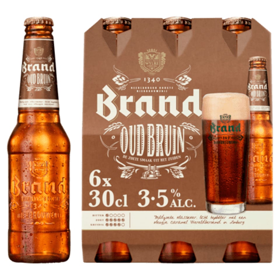 Brand Oud Bruin Bier Fles 6x30cl