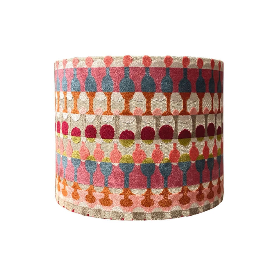 Lampenkap Circus Multicolor Velours 25x20cm