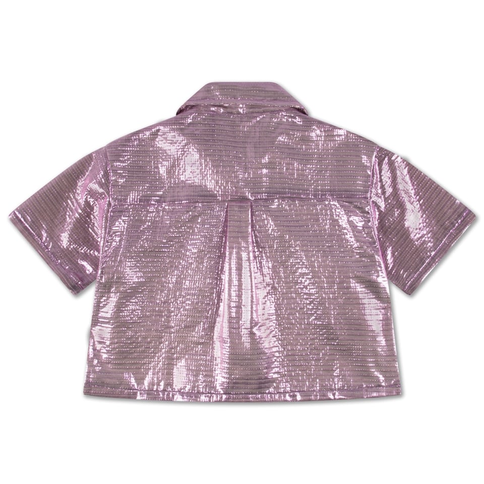 Repose Cropped Boxy Shirt - Sparkling Violet