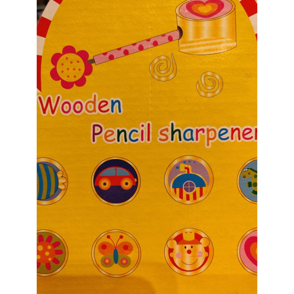 Simply for Kids Houten Puntenslijper Diameter 3,5 Cm 4+