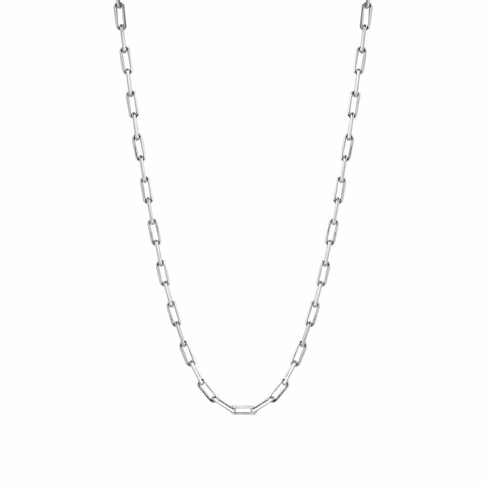 Silver Necklace Long Link
