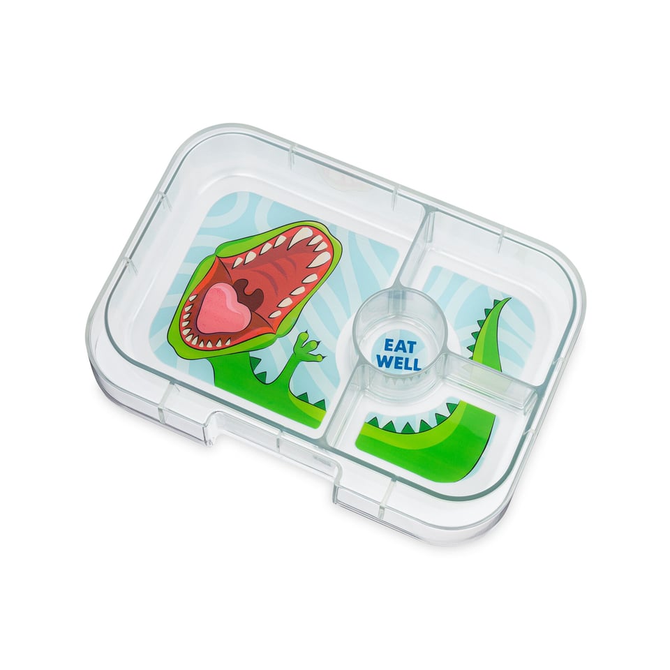 Yumbox Panino Tray 4 Vakken Dinosaur - Veelkleurig