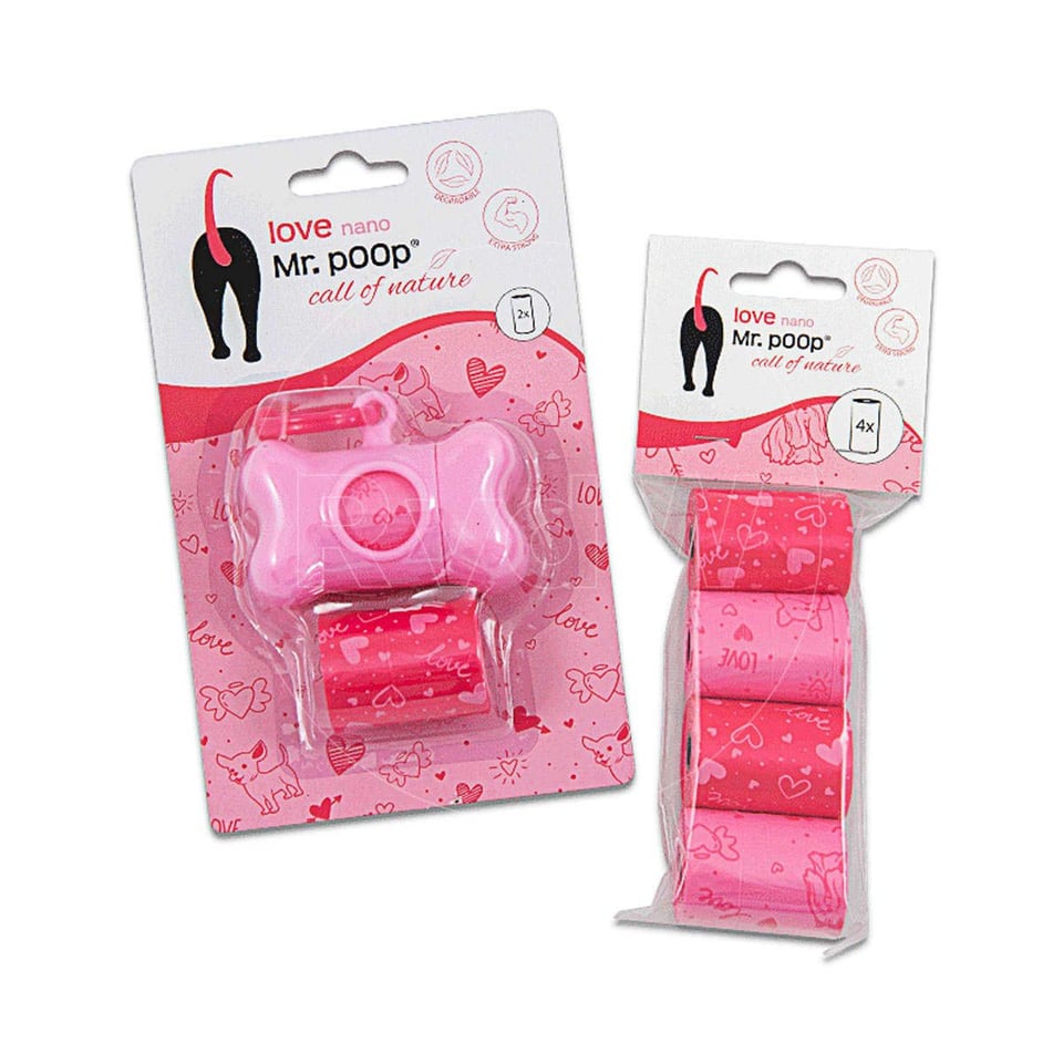 Mr Poop Poepzakjes Nano Love