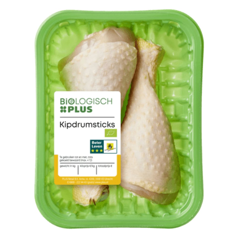 Biologisch PLUS Kipdrumsticks Biologisch 2 Stuks