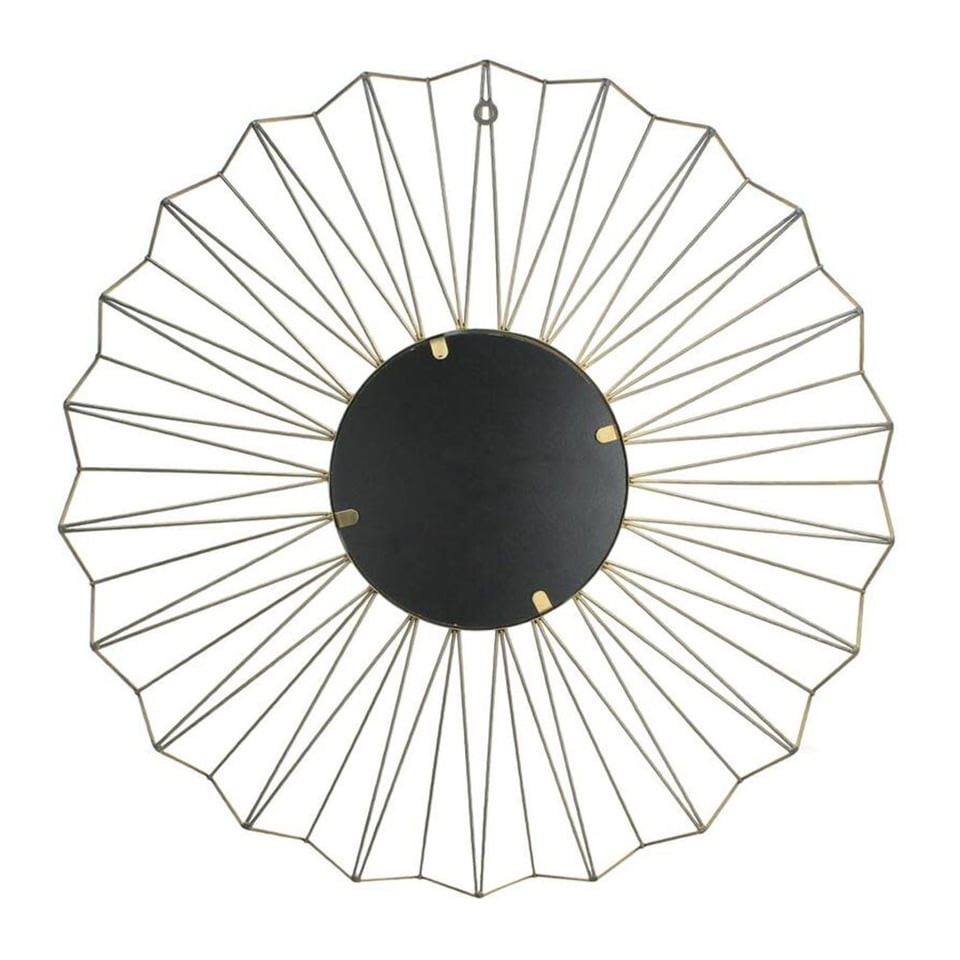 Spiegel Zon Goud Metaal Diameter 66cm