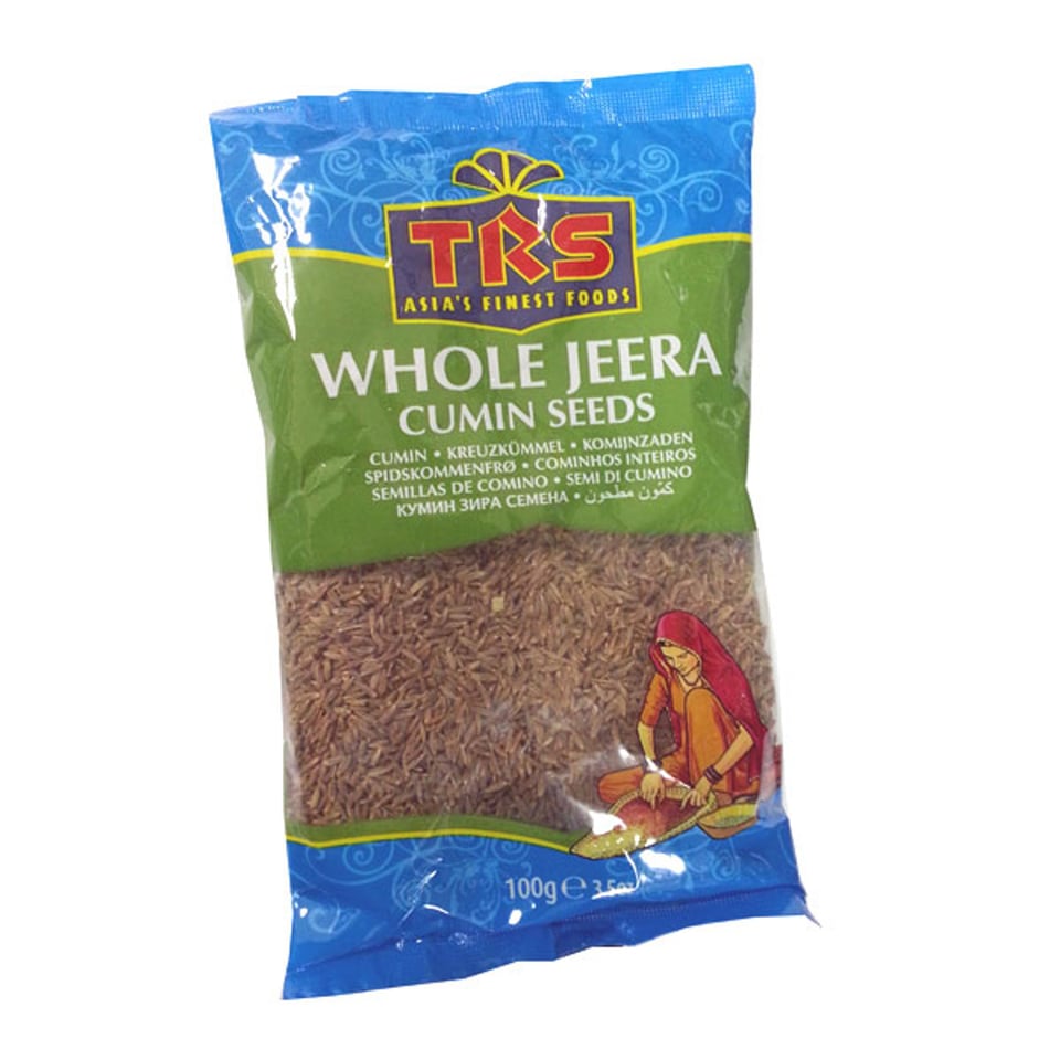 TRS Whole Jeera (Cumin) Seeds 100gm (Packed by Mantra Food)