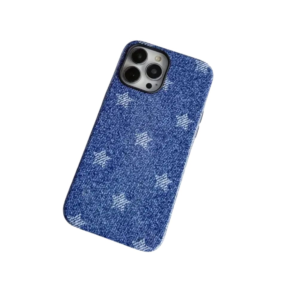 Blauw iPhone hoesje met sterren