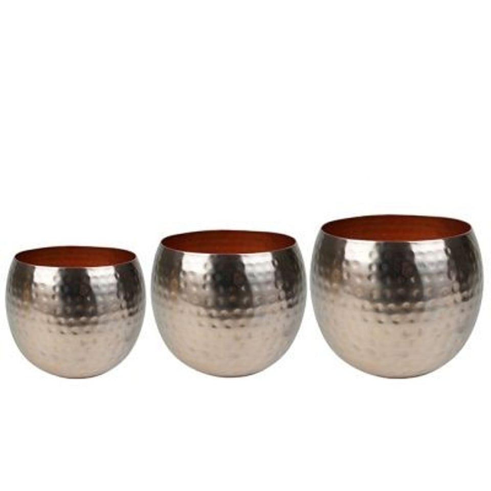 Bloempot Kody Rosé Goud H25