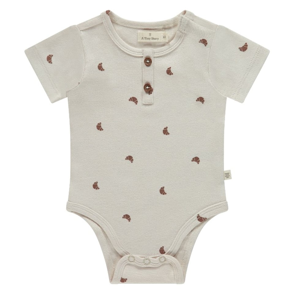 A Tiny Story Baby Romper Croissants