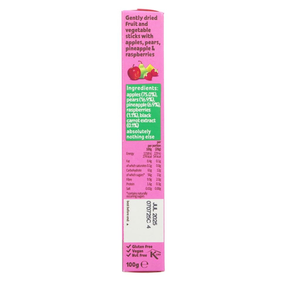 Bear Splits Pineapple & Raspberry 100g