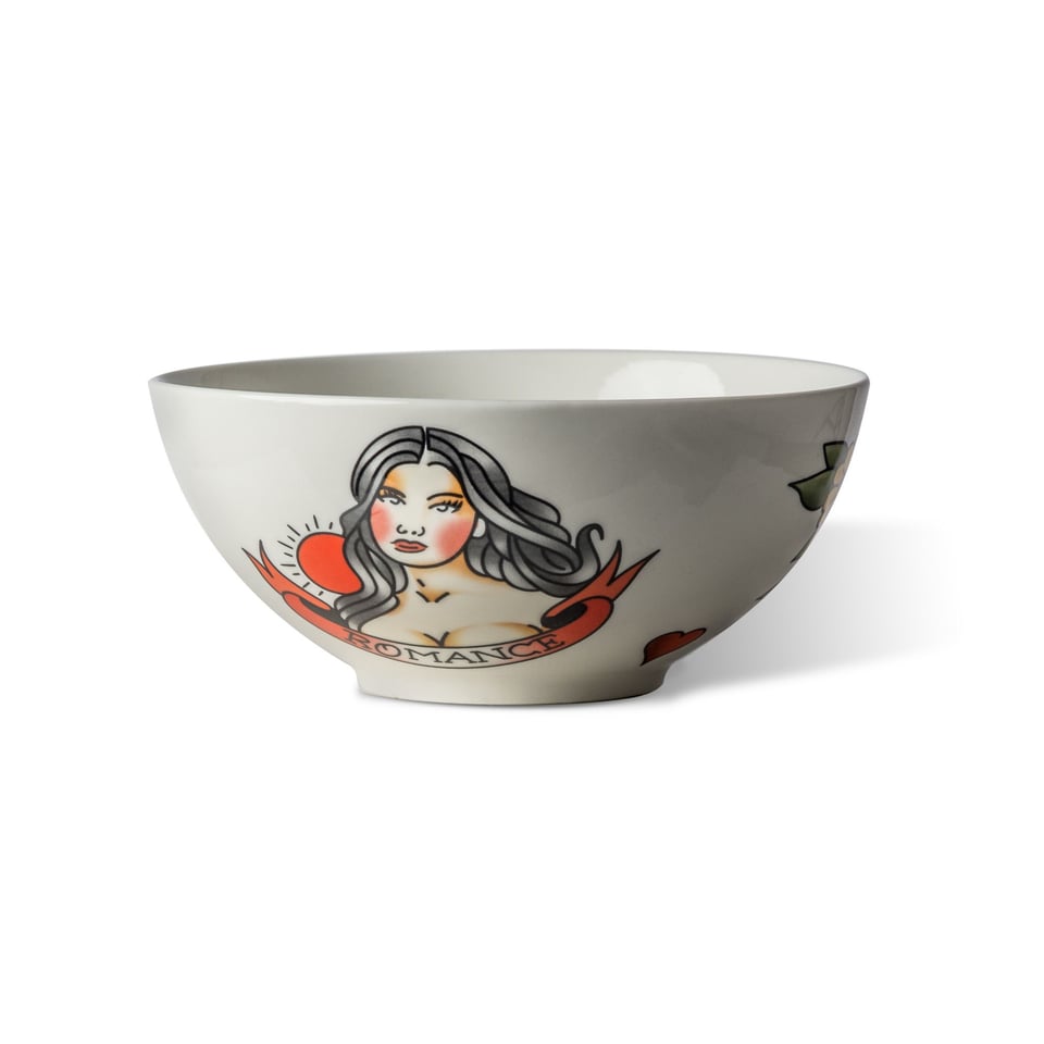 Schalen Tattoo Multicolor 17cm (Set/4)