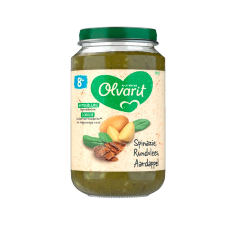 Olvarit 8+mnd Spinazie Rundvlees Aardappel