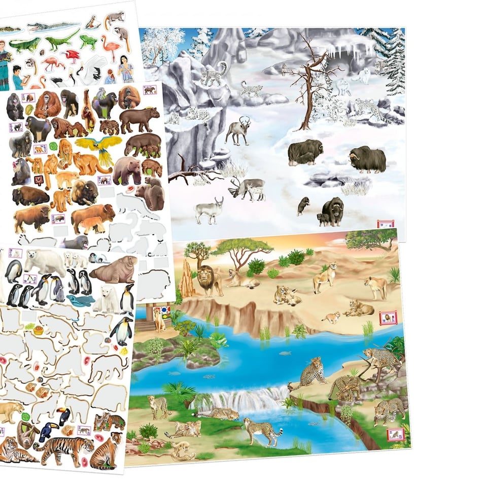 Depesche Stickerboek Create Your Dino Zoo 345 Stickers 3+