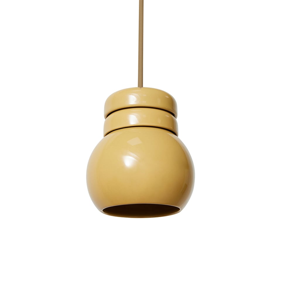 HKliving Bulb Hanglamp Mustard