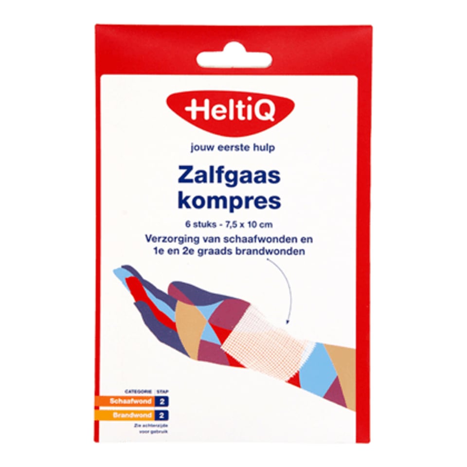 Heltiq Schaaf Brandwonden Zalf Gaas 7.5 X 10