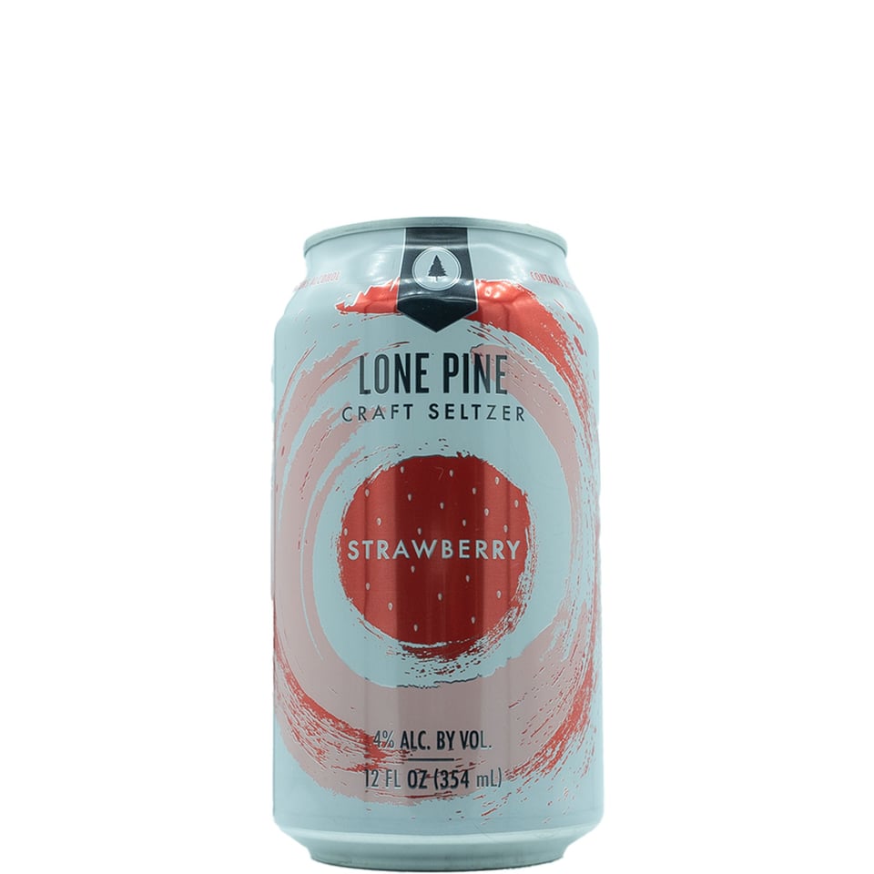 Lone Pine Brewing Co Craft Seltzer Strawberry