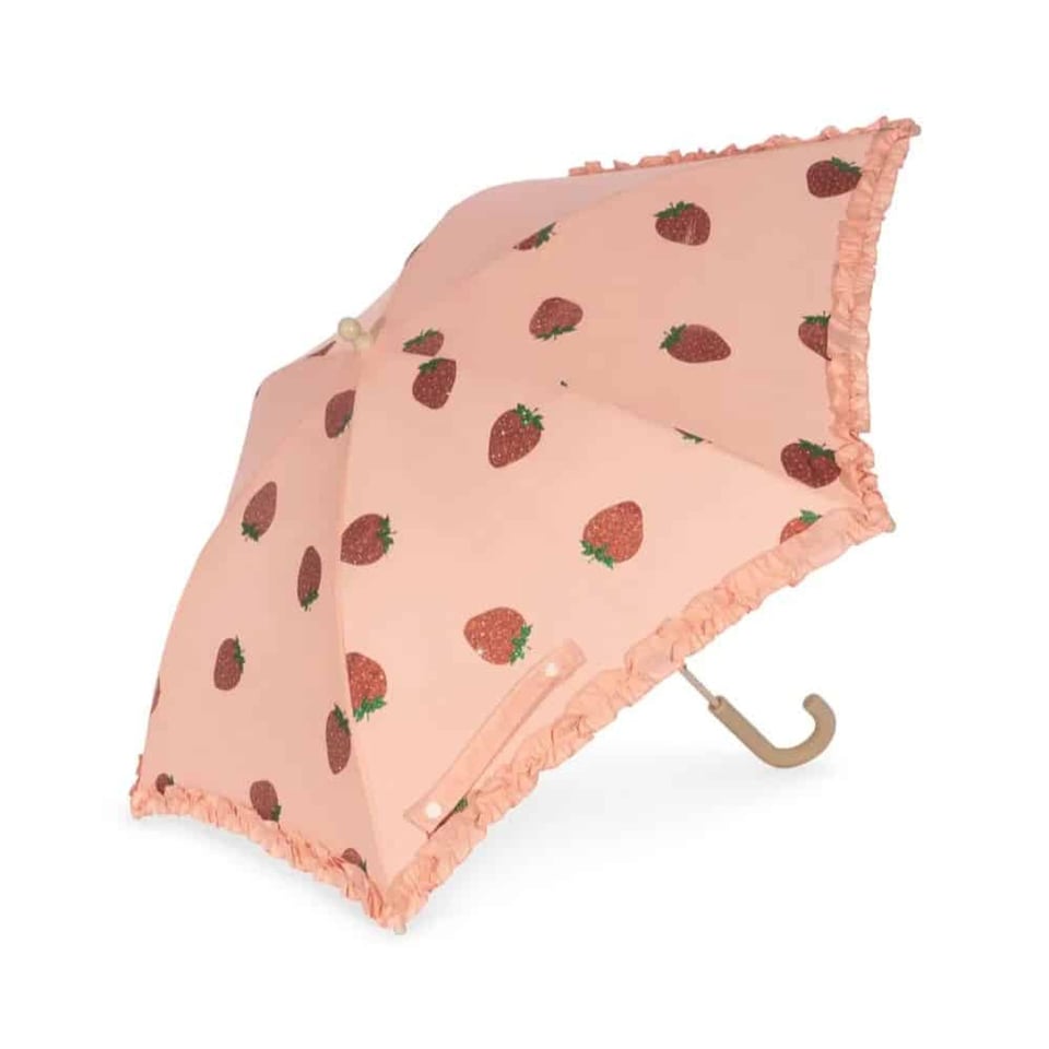 Konges Sløjd Frill Umbrella Strawberry Glitter