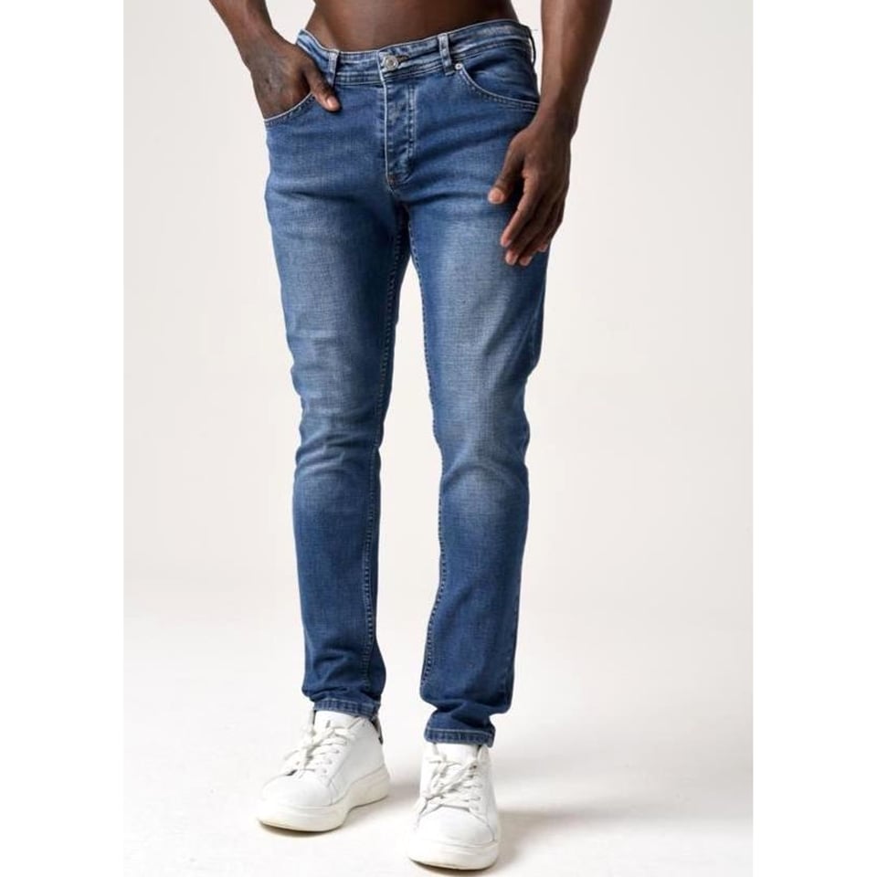 Klassieke Heren Jeans Slim Fit - DC-018 - Blauw